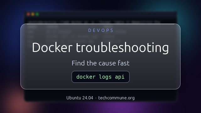Docker Troubleshooting Playbook