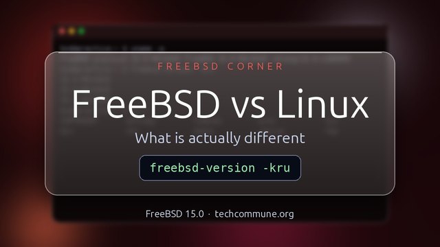 FreeBSD vs Linux: What is actually different