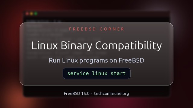 Linux Binary Compatibility: Running Linux programs on FreeBSD