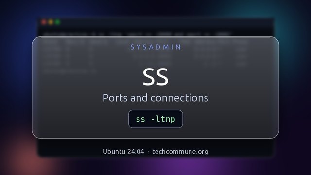 ss: Sockets and Listening Ports