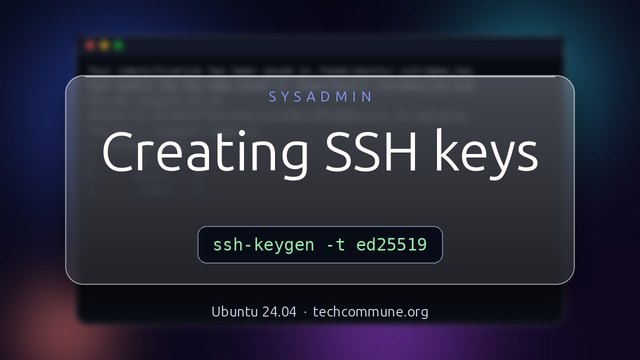 Creating SSH Keys