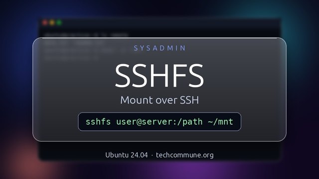 SSHFS: Remote Folders over SSH