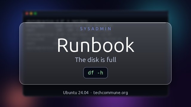 Runbook: Disk Full