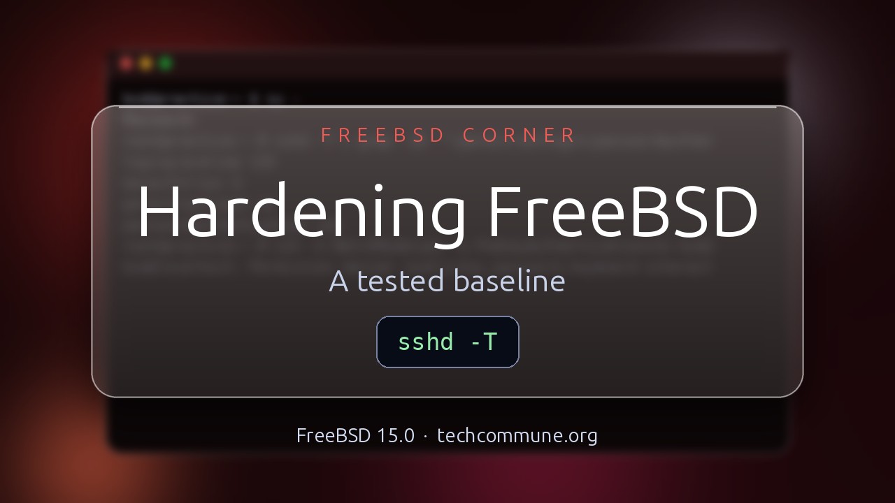 Video: Hardening FreeBSD (FreeBSD video)