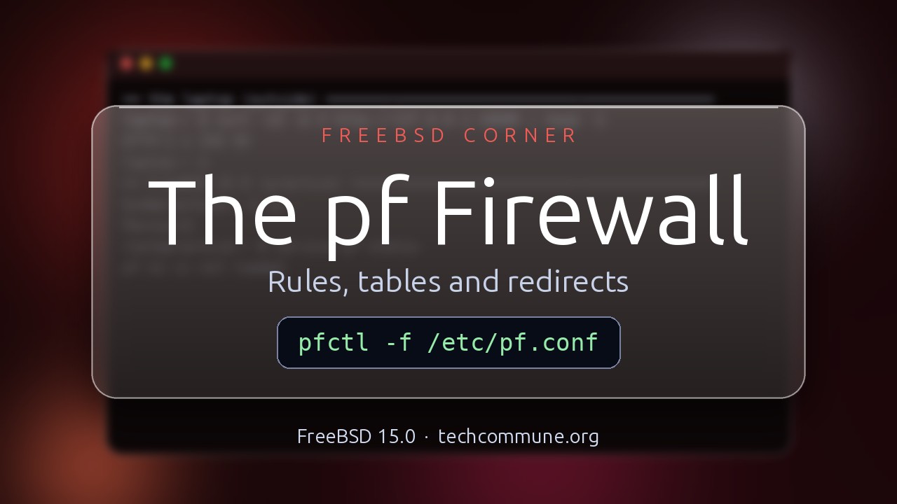 Video: The pf Firewall (FreeBSD video)