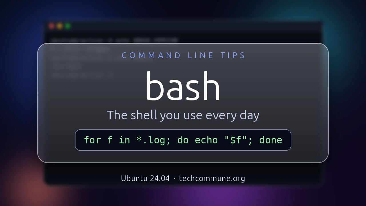 Video: bash (Command Line Tips video)