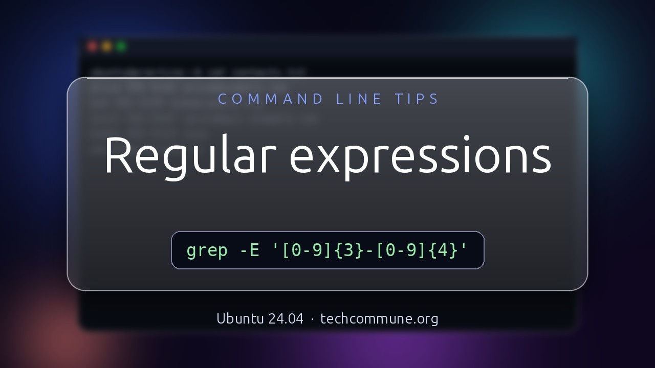 Video: Regular expressions (Command Line Tips video)