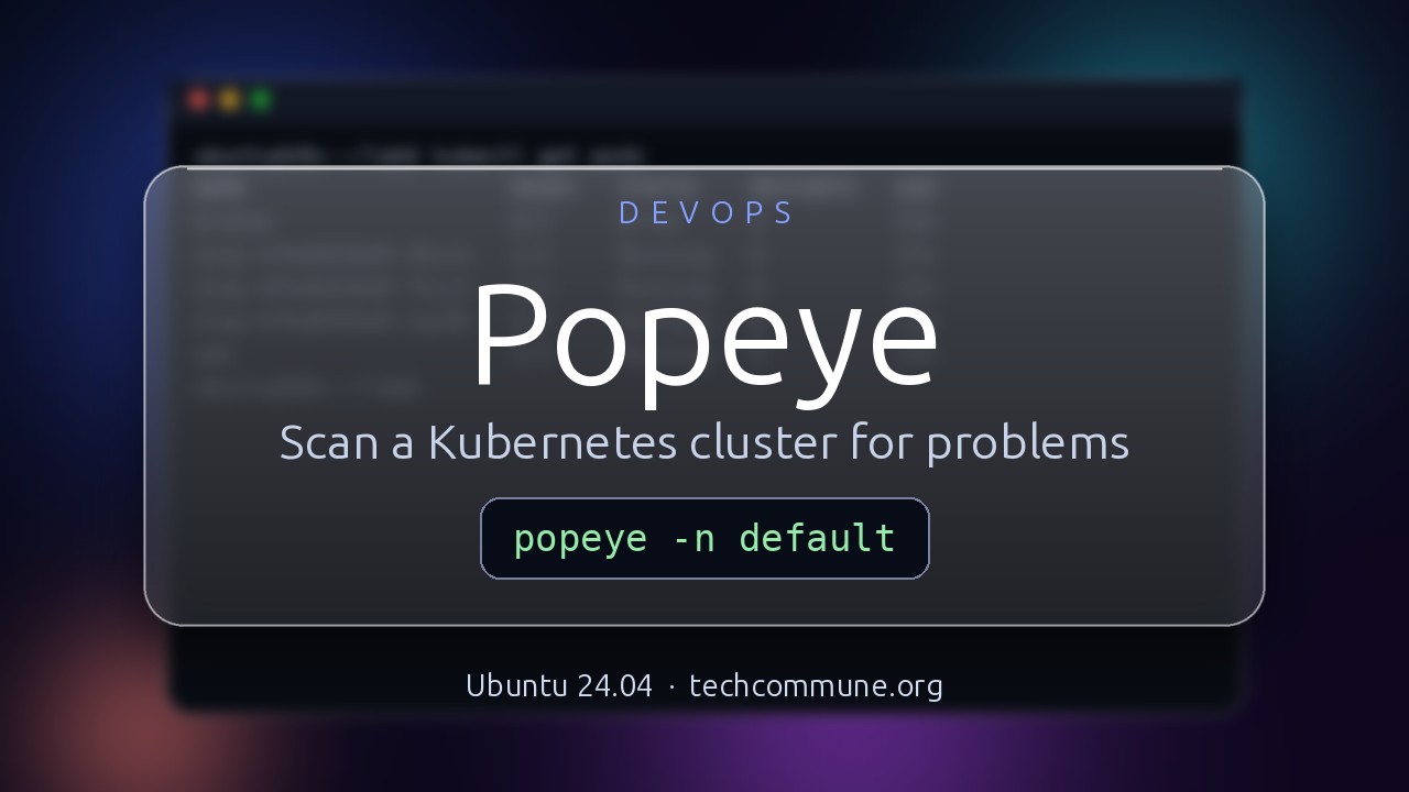 Video: Popeye Install & Quick Reference (DevOps video)