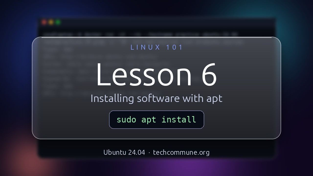 Video: Installing Software with apt on Ubuntu (Linux 101 video)