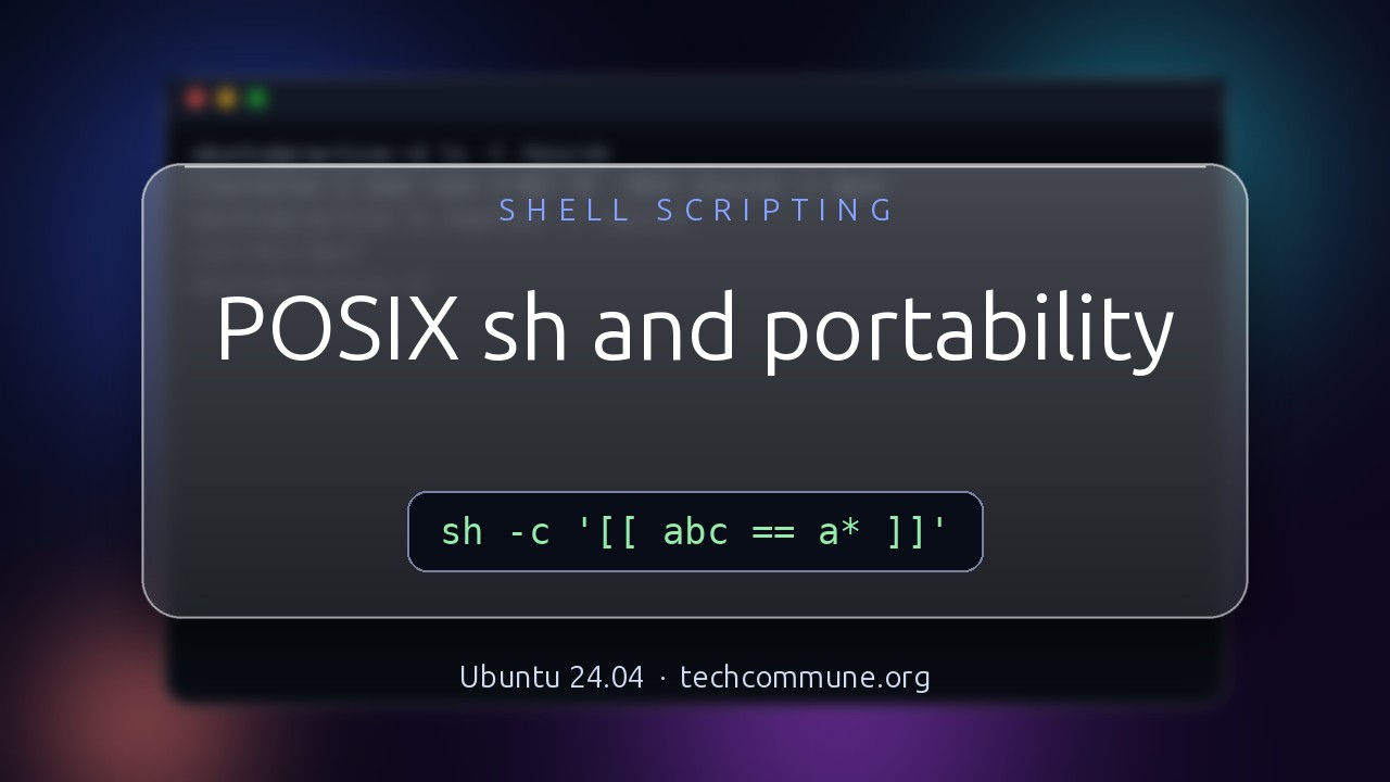 Video: POSIX sh vs bash (Shell Scripting video)