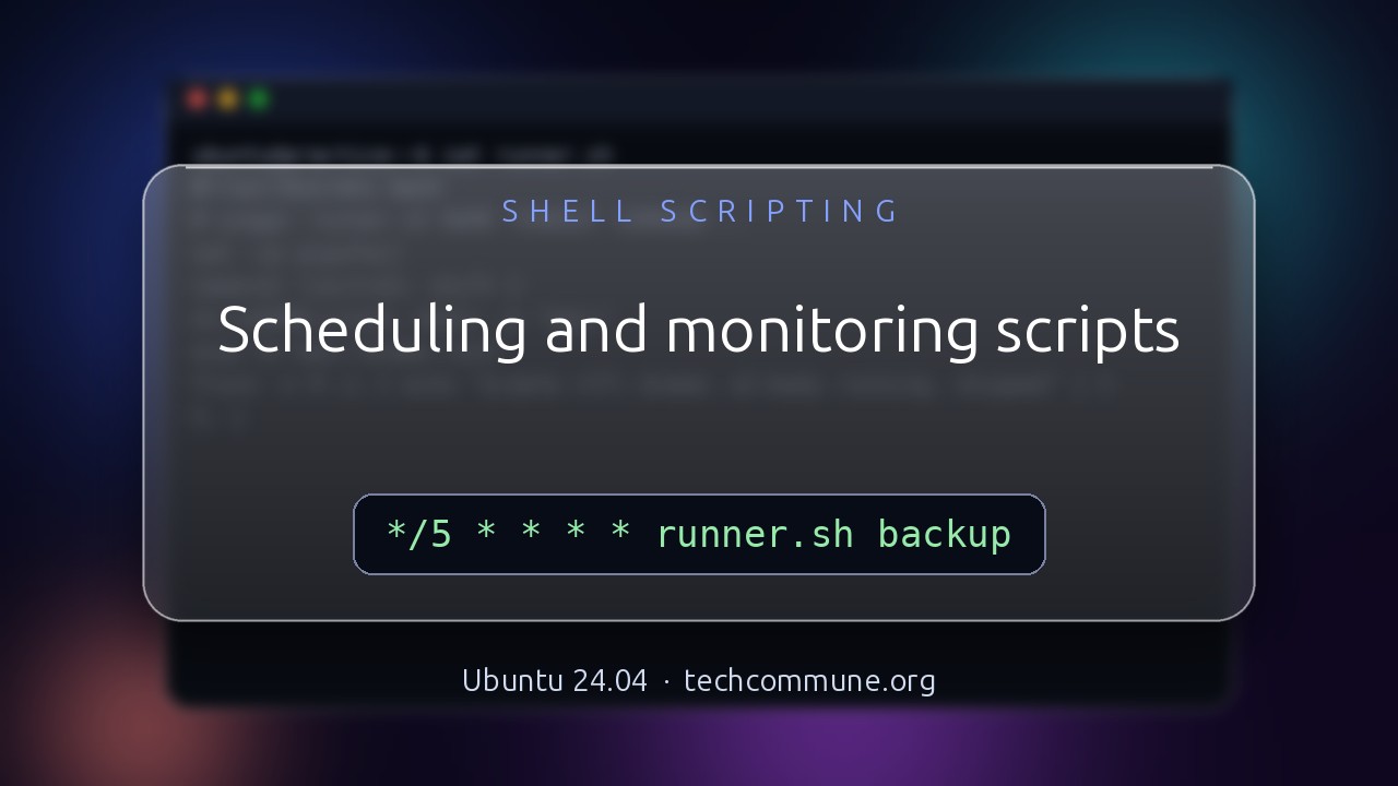 Video: Scheduling and monitoring scripts (Shell Scripting video)