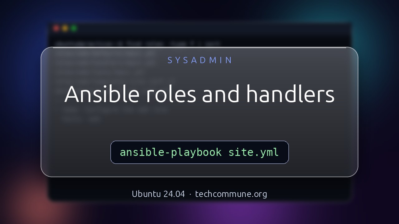 Video: Ansible Roles and Projects (sysadmin video)