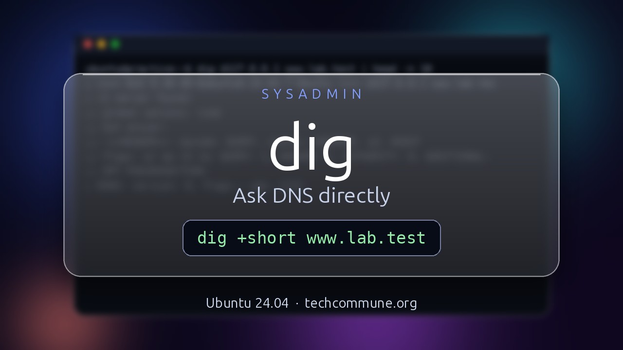 Video: dig Cheat Sheet (sysadmin video)