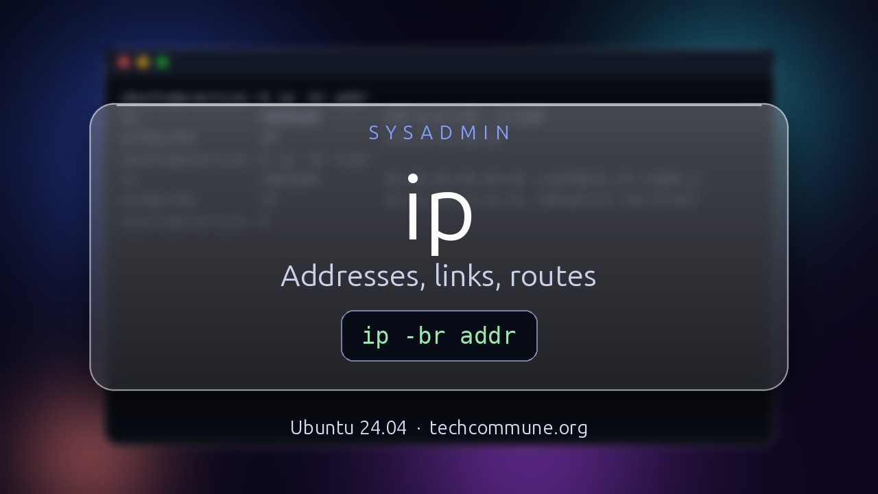 Video: ip Command Cheat Sheet (sysadmin video)