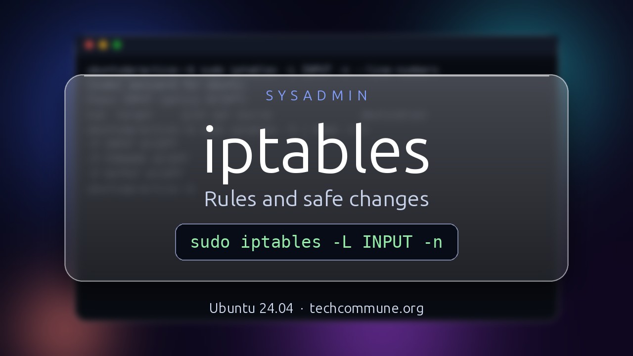 Video: iptables (sysadmin video)