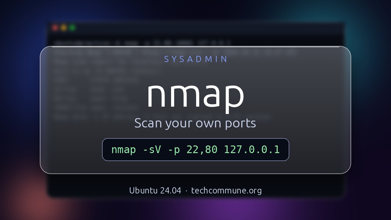 Video: nmap Cheat Sheet (sysadmin video)