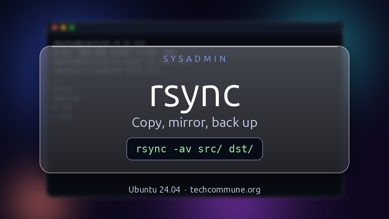 Video: rsync (sysadmin video)