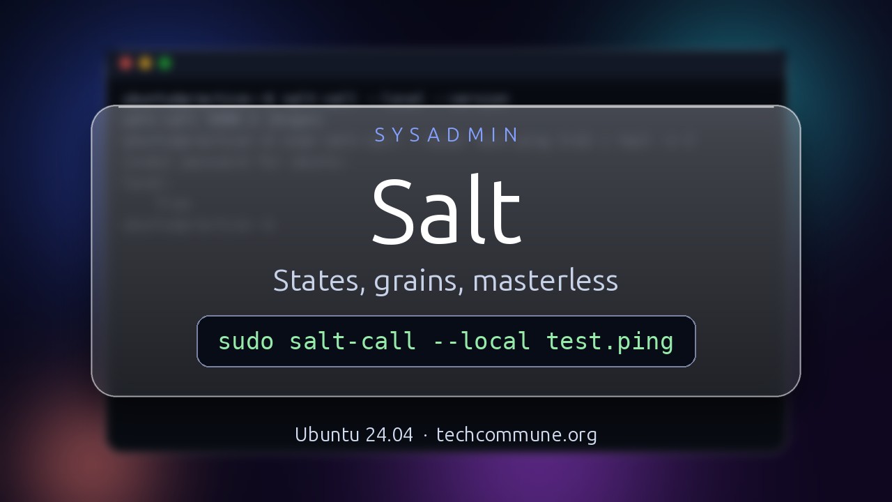 Video: Salt (sysadmin video)