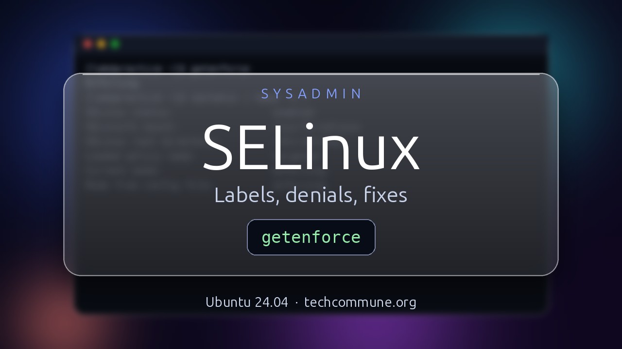 Video: SELinux (sysadmin video)