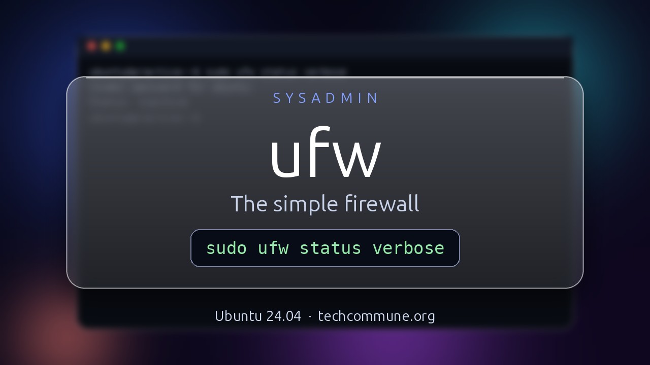Video: ufw (sysadmin video)