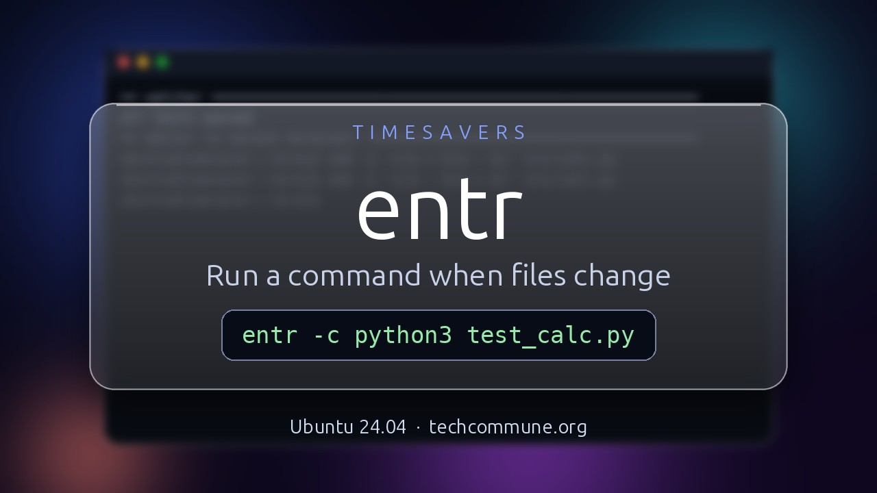 Video: entr (Timesavers video)